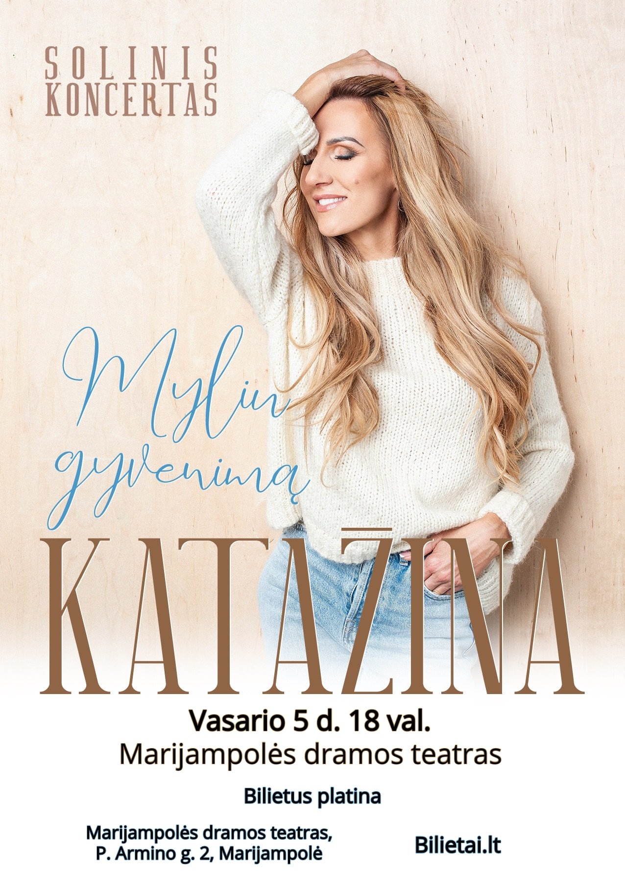 You are currently viewing Solinis Katažinos koncertas „Myliu gyvenimą”