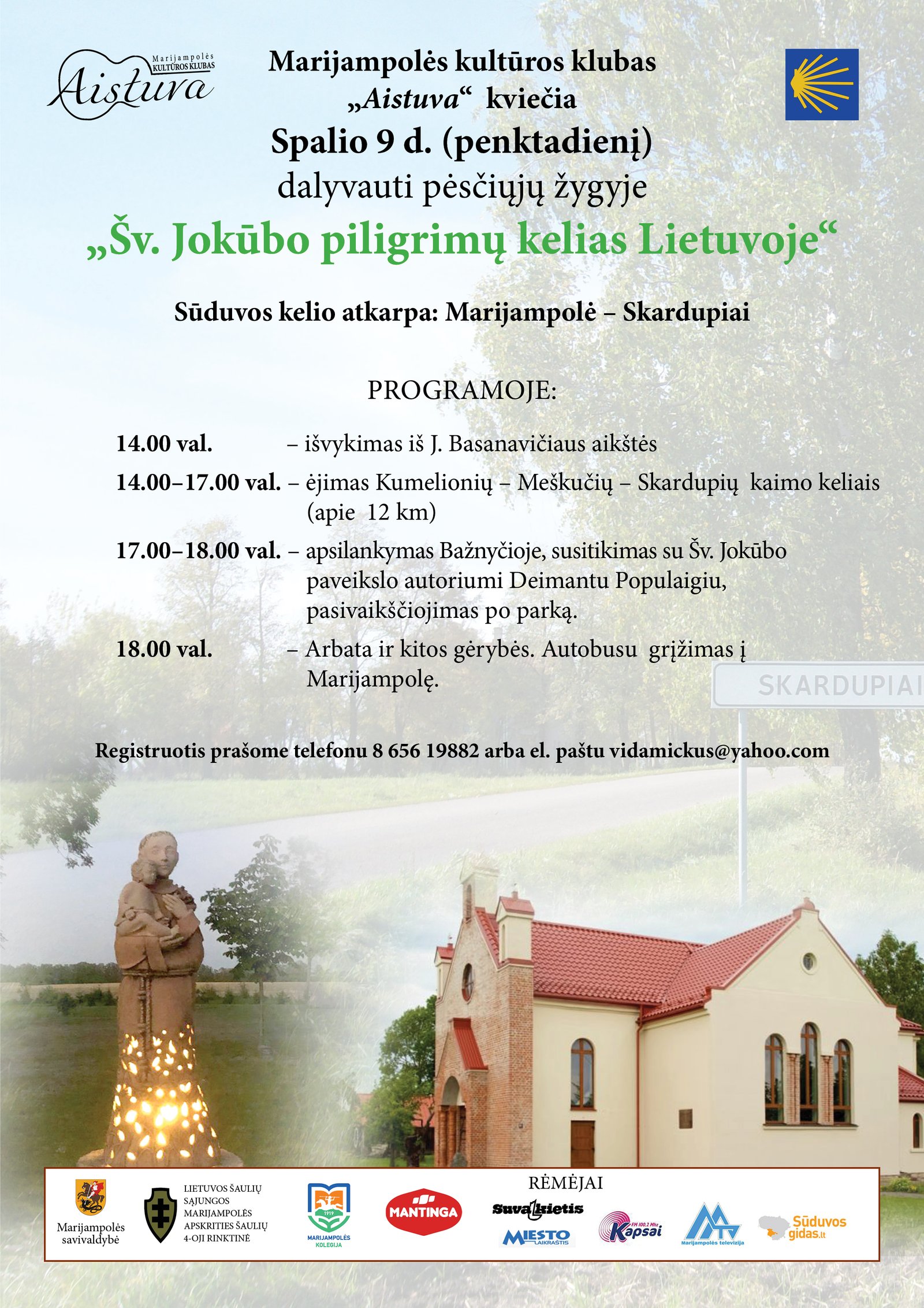 You are currently viewing Pėsčiųjų žygis „Šv. Jokūbo piligrimų kelias Lietuvoje“