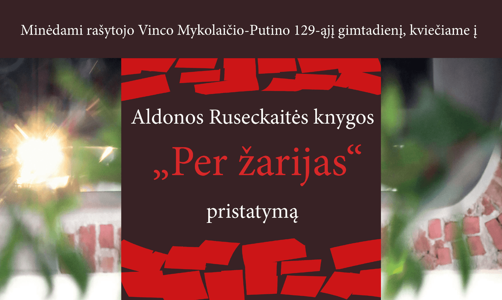 Read more about the article Aldonos Ruseckaitės knygos „Per žarijas“ pristatymas