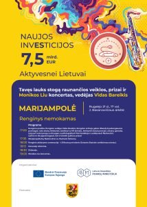 Read more about the article Nemokamas renginys Marijampolėje: „NAUJOS, 7,5 MLRD. EURŲ INVESTICIJOS: Aktyvesnei Lietuvai“