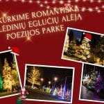 Sukurkime romantišką kalėdinių eglučių alėją Poezijos parke!