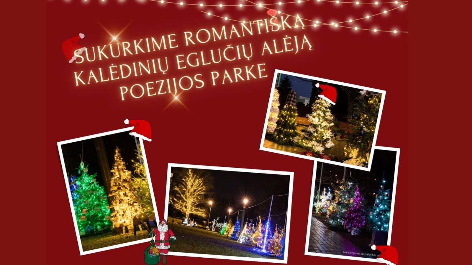 Read more about the article Sukurkime romantišką kalėdinių eglučių alėją Poezijos parke!