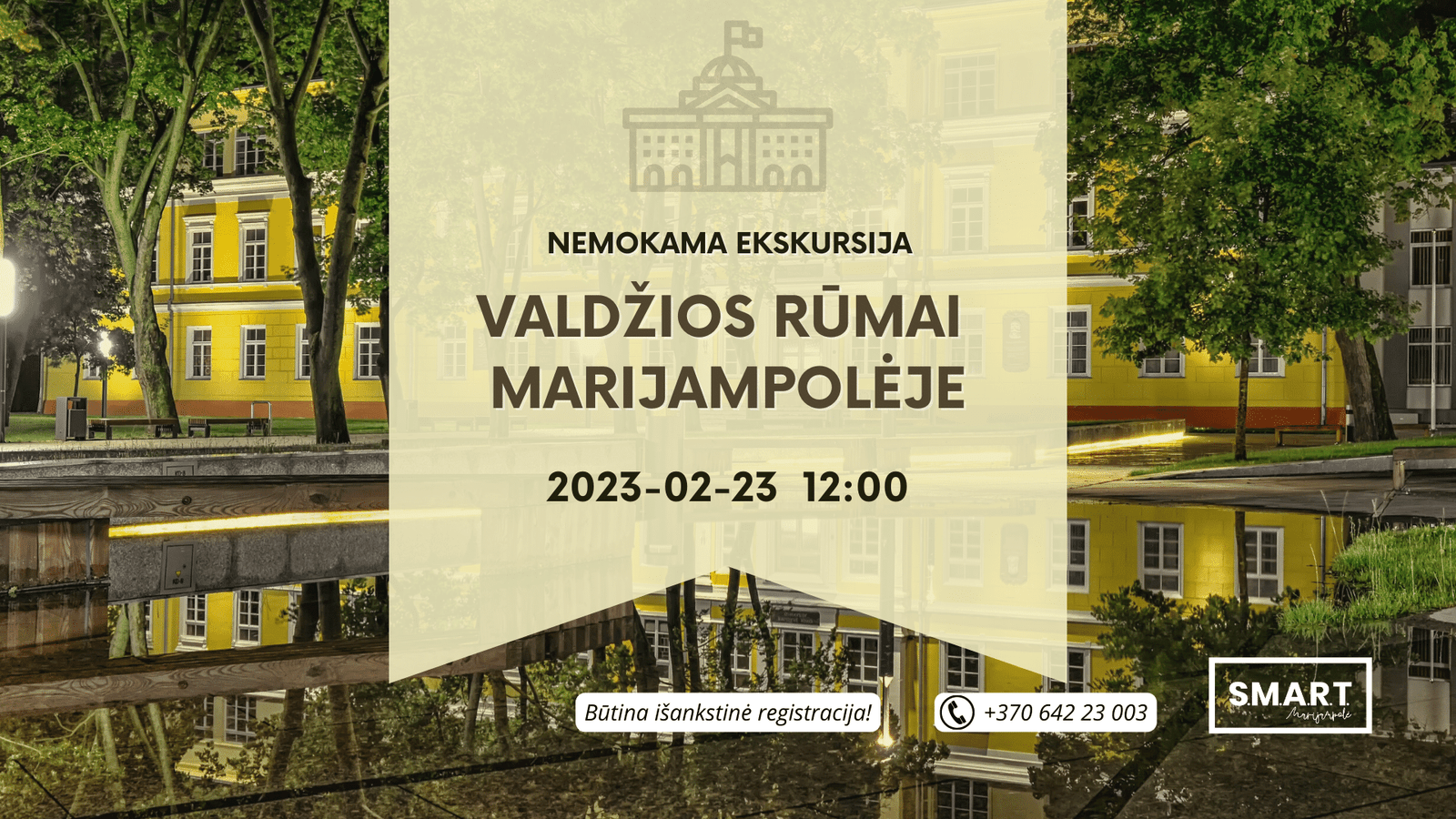 You are currently viewing Kviečiame į nemokamą ekskursiją „Valdžios rūmai Marijampolėje“