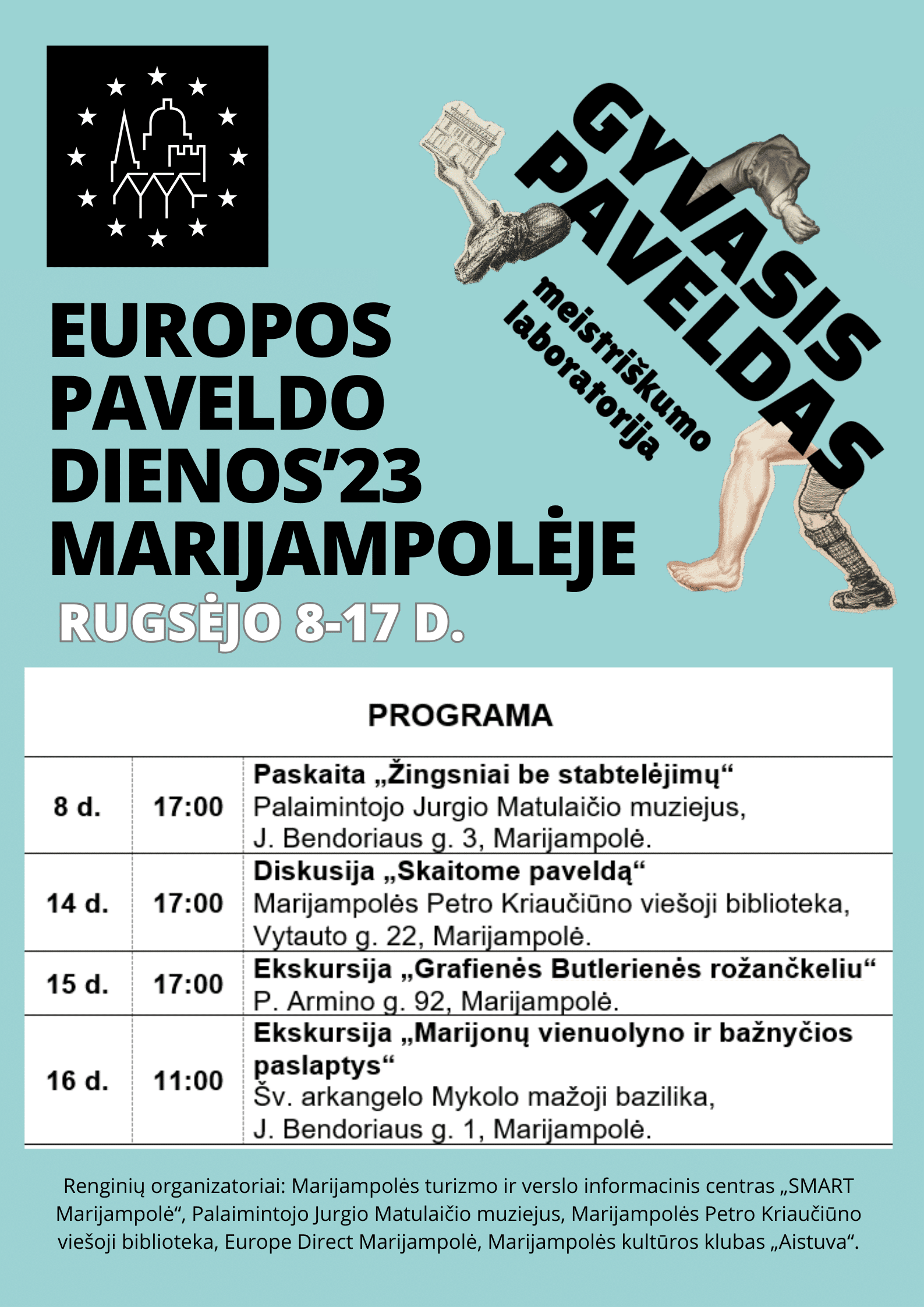 Read more about the article Kviečiame į Europos paveldo dienų’23 renginius Marijampolėje!