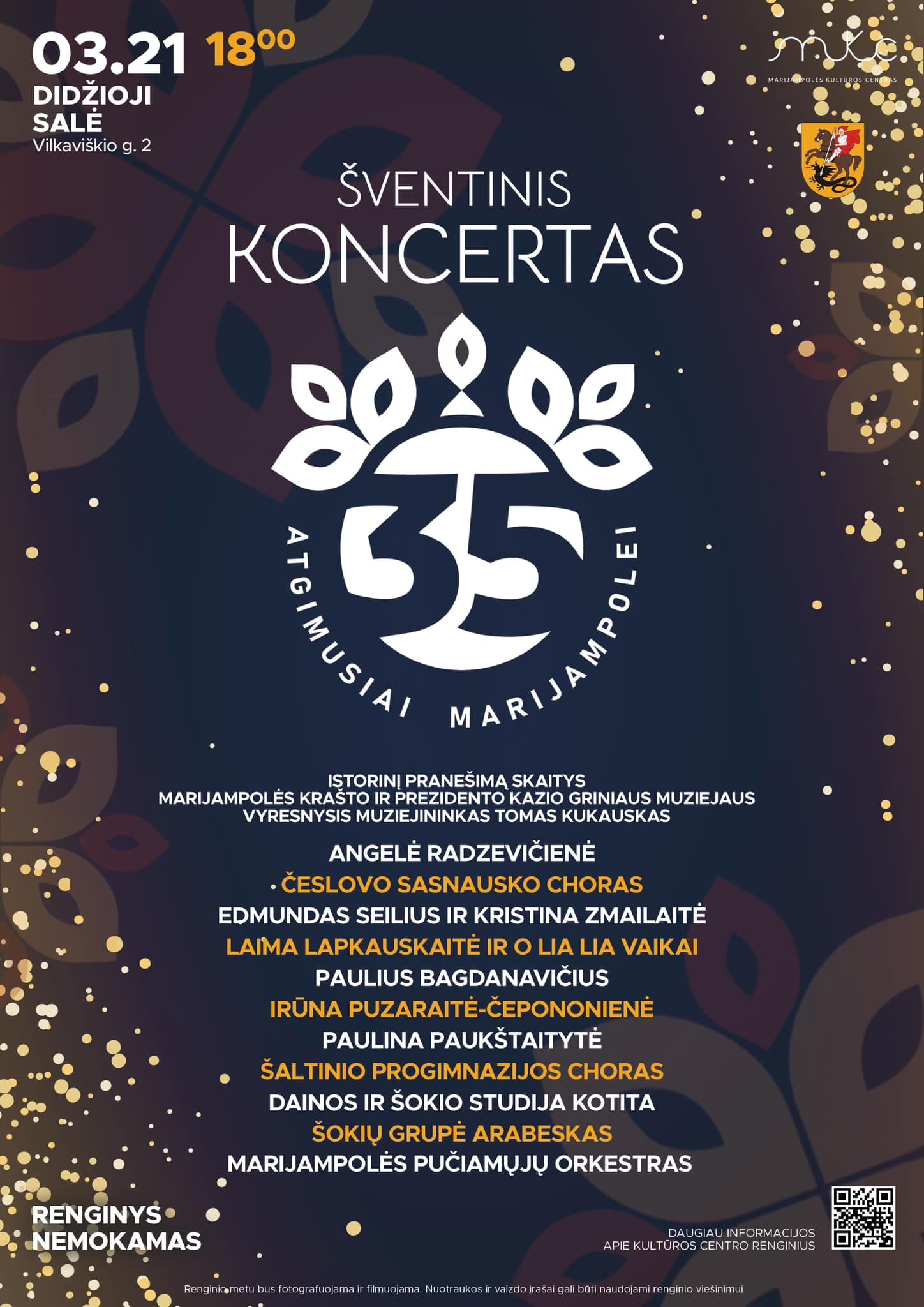 You are currently viewing Šventinis koncertas „Atgimusiai Marijampolei – 35“!
