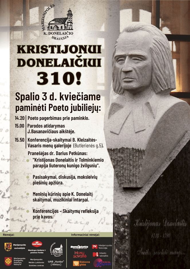 You are currently viewing Kristijonui Donelaičiui 310!