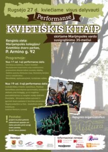 Read more about the article Kviečiame į performansą „Kvietiškis kitaip“