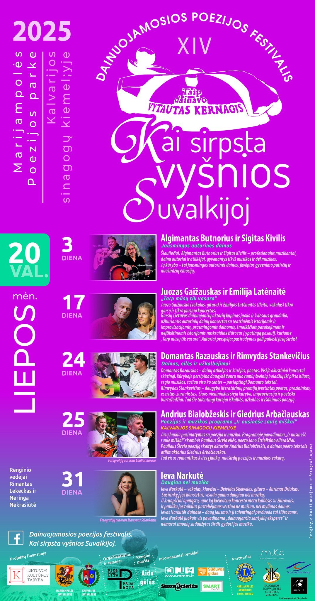 Read more about the article Dainuojamosios poezijos festivalis „Kai sirpsta vyšnios Suvalkijoj“ XIV