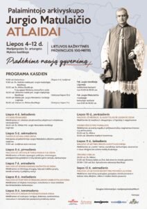 Read more about the article Liepos 4-12 d. Palaimintojo arkivyskupo Jurgio Matulaičio atlaidai Marijampolėje