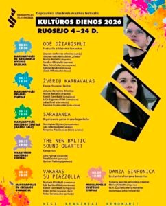Read more about the article Rugsėjo 4–24 d. tarptautinis klasikinės muzikos festivalis „Kultūros dienos 2026“